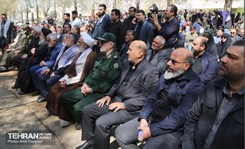 تشییع پیکر پاک و مطهر شهید گمنام در فدراسیون تیراندازی 12