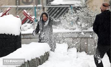بارش برف در تهران 5