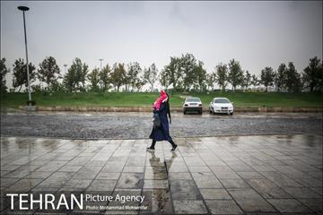 بارش باران پاییزی در تهران 14