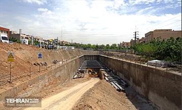 عملیات حفاری خط ۱۰ متروی تهران 49