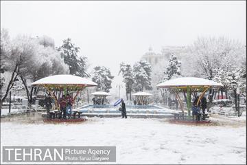بارش برف در میدان نبوت (هفت حوض) 38