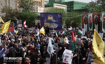 تجمع ضد اسرائیلی در میدان فلسطین 29