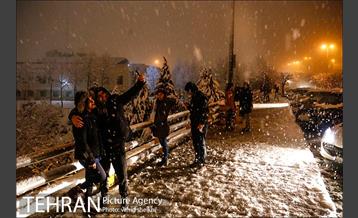 بارش برف در تهران  4