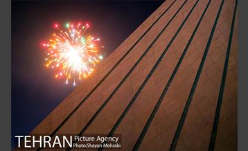 ویدئومپینگ و نور افشانی میدان آزادی به مناسب سالروز پیروزی انقلاب اسلامی 40