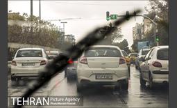 ترافیک تهران در یک روز بارانی 14