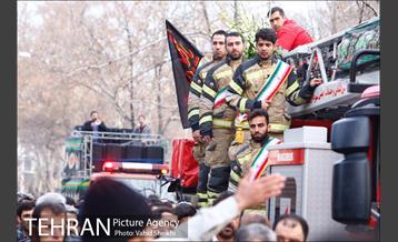 تشییع پیکر شهید آتش نشان سید احسان جامعی 27