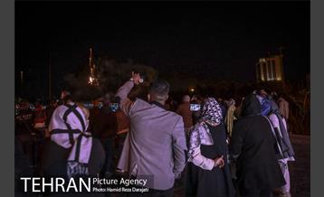 نورافشانی ویژه پُل طبیعت در شب نوروز ۱۴۰۰