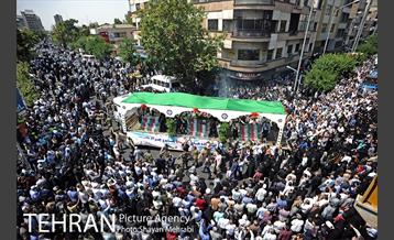 مراسم تشییع پیکرهای مطهر ۱۵۰ شهید تازه‌ تفحص‌ شده دفاع مقدس 37