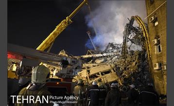 امداد رسانی شبانه در حادثه پلاسکو 13