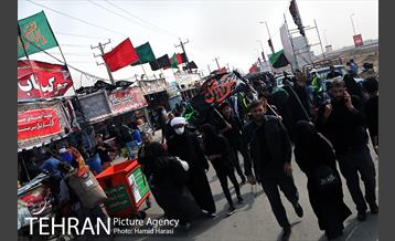 ارائه خدمات نیرو های خادم الحسین (ع) در مرز شلمچه 1