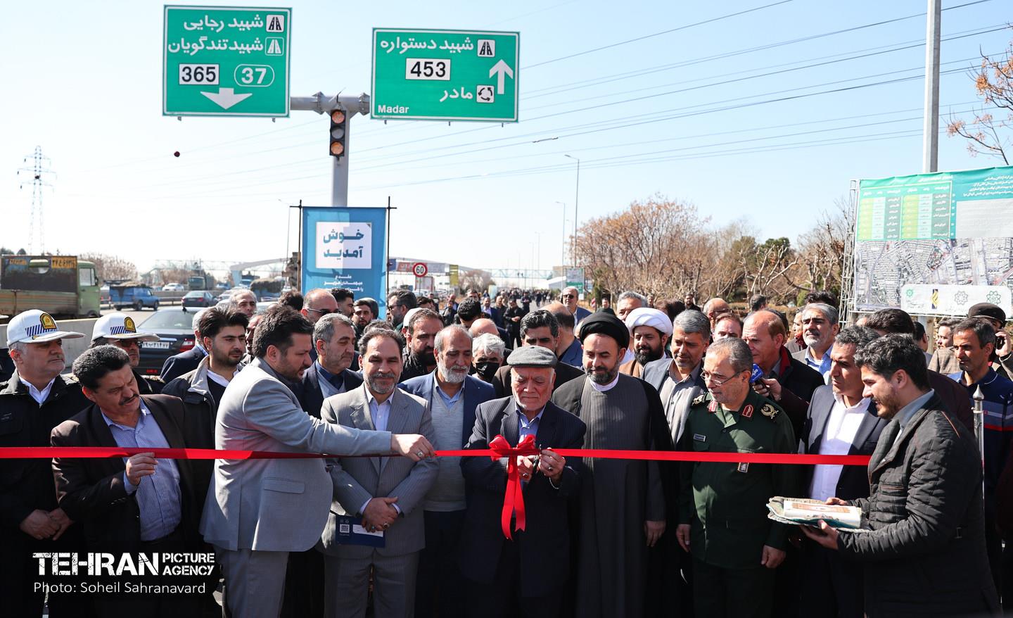 آیین بهره‌برداری از کندروی شمالی بزرگراه آزادگان 1