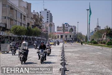 پروژه سنگ فرش میدان بهارستان  2