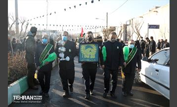 مراسم تشییع پیکر شهید سید مرتضى قدیرى در منطقه 10