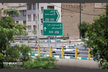 بهره‌برداری از تقاطع غیرهمسطح بزرگراه همت و اشرفی اصفهانی 25