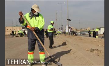 فعالیت های منطقه 2 شهرداری تهران در شهر کوت عراق برای زائرین اربعین حسینی 21