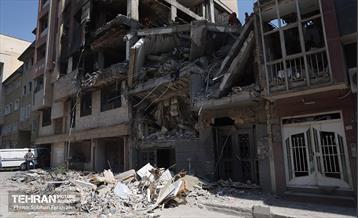 حمله موشکی رژیم صهیونیستی به یک ساختمان در محله شهرآرا 22