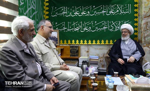 دیدار شهردار تهران با تولیت اتبعه حسینی و استاندار کربلا