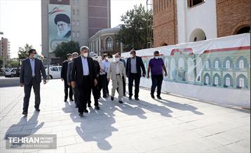 بازدید پیروز حناچی و مهدی چمران از پروژه خانه شهر(بلدیه قدیم) 3