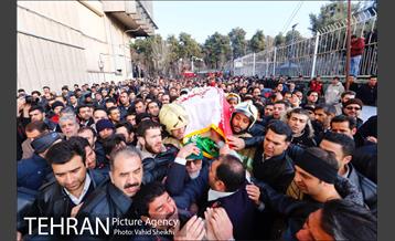 تشییع پیکر شهید آتش نشان سید احسان جامعی 9