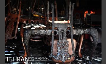 آتش سوزی مجتمع تجاری طوبی 12