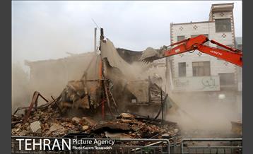 تخریب پاساژ توحید 3