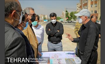 بازدید مدیران شهری تهران از پروژه باغ راه حضرت فاطمه(س) 5