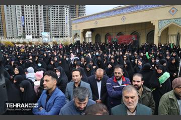 مراسم تشییع شهیده فائزه رحیمی در هوافضای سپاه 14