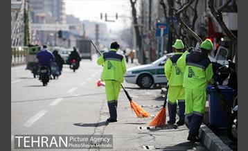 خدمات شهرداری تهران در پایان راهپیمایی ۲۲ بهمن 8