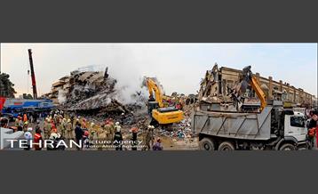 سومین روز عملیات امداد ونجات حادثه پلاسکو 18