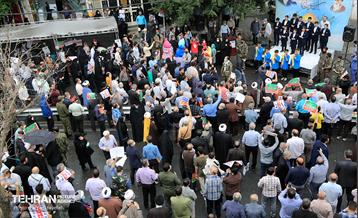 نماز جمعه و راهپیمایی روز قدس در منطقه کن