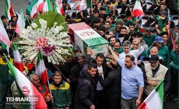 تشییع پیکر مطهر پاکبان شهید «حسن خیران»