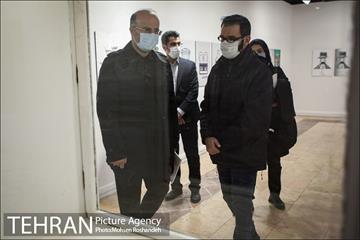 بازدید شهردار منطقه شش از نمایشگاه تهران از منظر هنرمندان 16