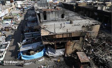 بازار آهن شآداباد پس از آتش سوزی 20