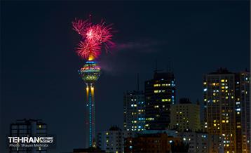 نور افشانی عید غدیر در برج میلاد 3