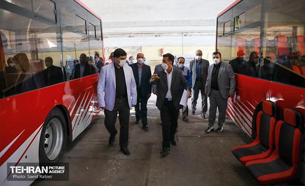 بازدید اعضای شورای شهر از مرکز اورهال سامانه شماره 2 اتوبوسرانی 15