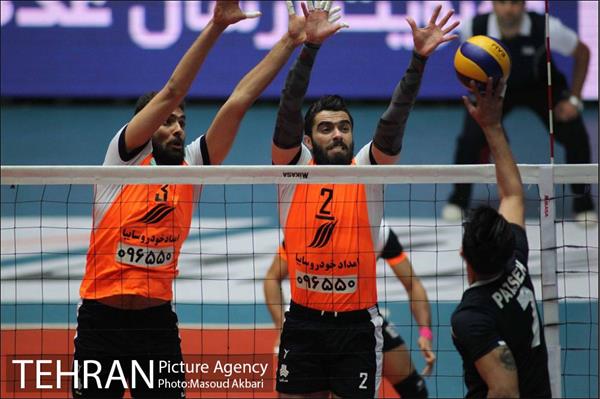 دیدار سایپا و پارسه تهران در لیگ برتر والیبال 15