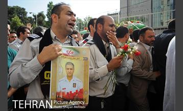 مراسم تشییع پیکر شهید آتش نشان علی قانع 23