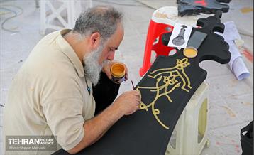 آماده سازی ۴۰۰ تیغه علامت منقش به القاب اباعبدالله الحسین(ع) 31