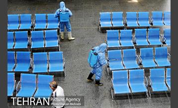 ضد عفونی پایانه مسافربری غرب 45