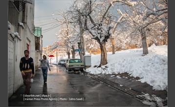 محله ده ونک در روزهای برفی تهران 7