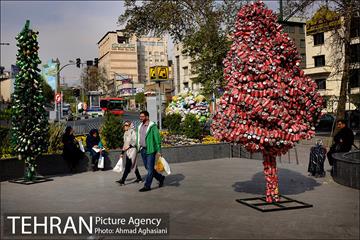 المان های نوروزی در خیابان ولی عصر(عج)  12