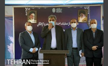 مراسم آغاز عملیات احداث پایانه متروی آزادگان 18