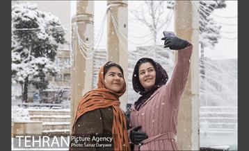 بارش برف در میدان نبوت (هفت حوض) 18