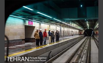 بازدید اعضا شورای شهر تهران از خط ۶ مترو 22