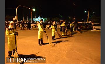 اقدامات شهرداری منطقه ۲۰ در لیالی قدر اطراف حرم حضرت عبدالعظیم حسنی(ع) 7