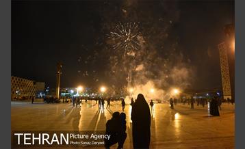 نورافشانی میدان امام حسین(ع) به مناسبت نیمه شعبان‎ 18