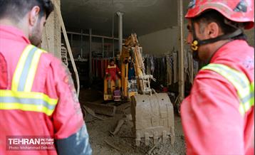 گل روبی و عملیات جست و جوی مفقودین سیل منطقه کن