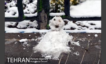 بارش برف پاییزی در تهران 7