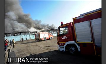مانور آتش نشانی در شرکت اتوبوسرانی 4