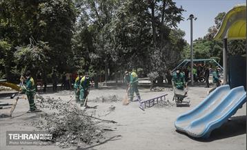 بوستان ایثار در منطقه ۲۰ به چرخه خدمت بازگشت 21